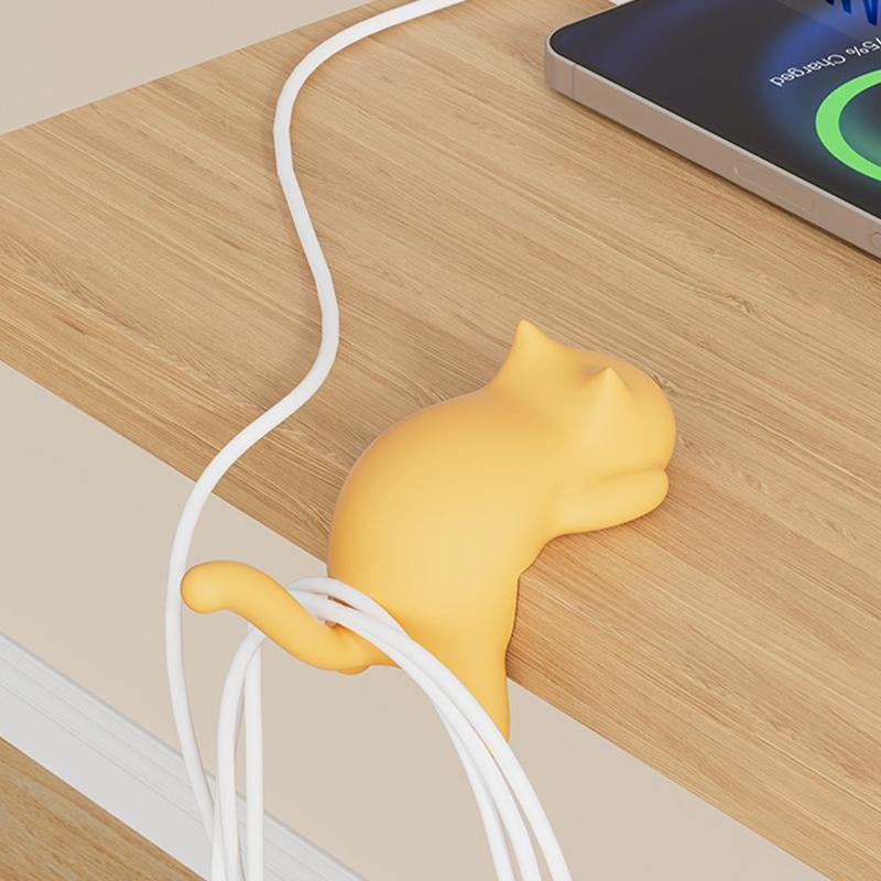 1Pcs Cute Portable Cat Bag Hook Hanger Table Hook Handbag Backpack Travel Bag Organizer Holder Home Office Decor Desk Side Hooks