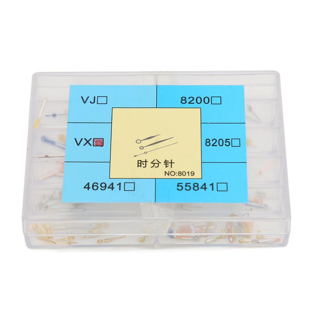 Watch Hour Minute Second Hands Luminous Alloy Precise Watch Replacement Needles with Storage Box for VX Movement