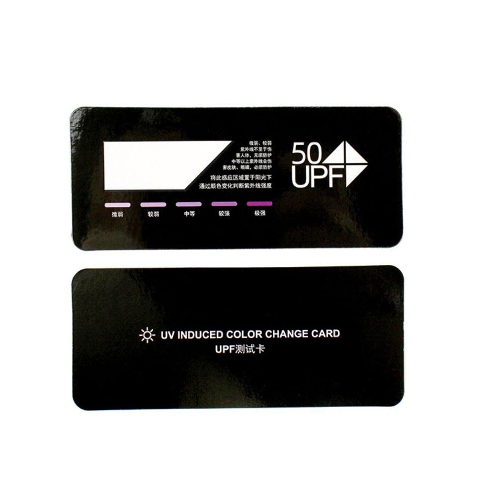 10PCS Test Strips UPF50+ Test Card Professional UVB Test Card Sunshine Testing Card Outdoor
