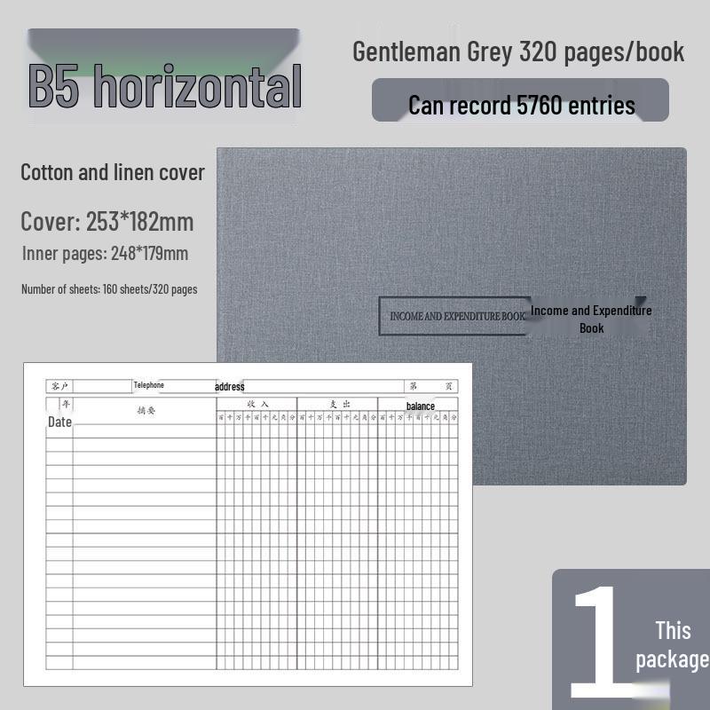 Subsidiary Ledger: Income & Expenditure Accounting Book for Business
