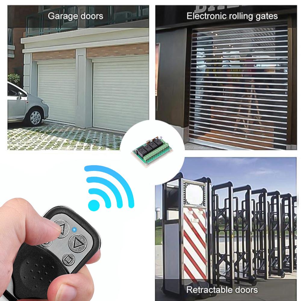 4 Channel 433mhz Cloning Gate Garage Remote Control Universal Wireless Copy Code Electric Door Cloning RF Transmitter