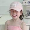 1Pc Summer Quick Drying Sun Visor Hats For Kids Boys Girls  Embroidered Bow Empty Top Ponytail Baseball Cap Children Hat