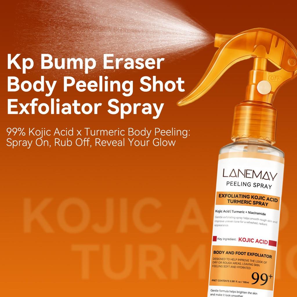 Exfoliating Kojic Acid Turmeric Spray-Deeply Penetrates To Brighten Skin Tone-Restore Radiance To Dull Complexions-100ml