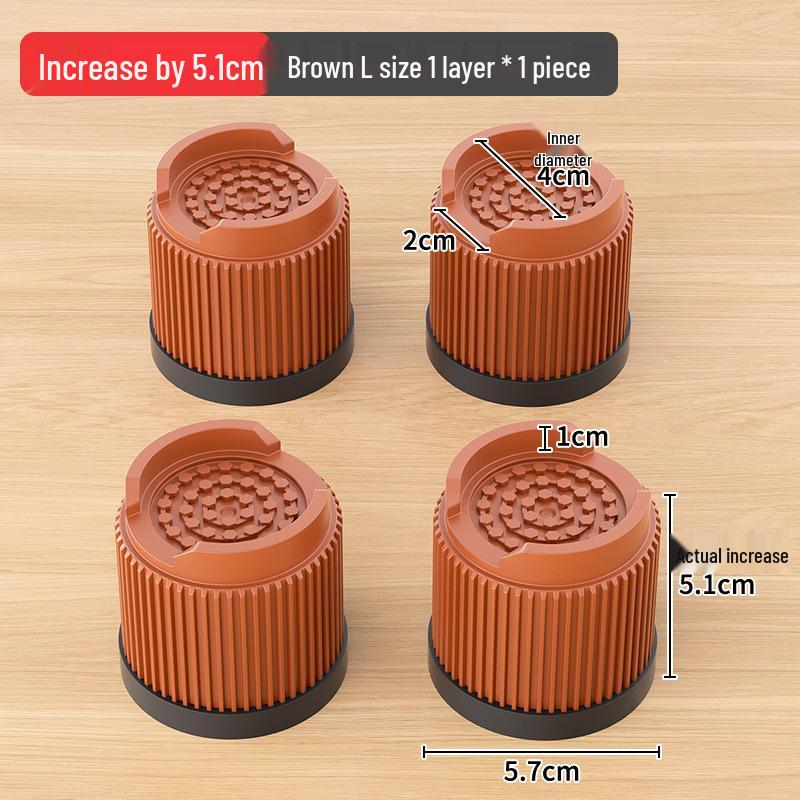 Universal Anti-Slip Vibration-Reducing Base Pad for Washing Machines & Refrigerators, Adjustable Height Stand