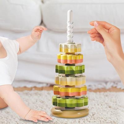 Baby Stack Toy Montessori Geometric Stacker Sorting Stacking Toys for Children, Rings