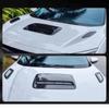 Carbon Fiber Hood Scoop Decorative Trim Air Outlet Decorative Cover  Auto Exterior Accessories