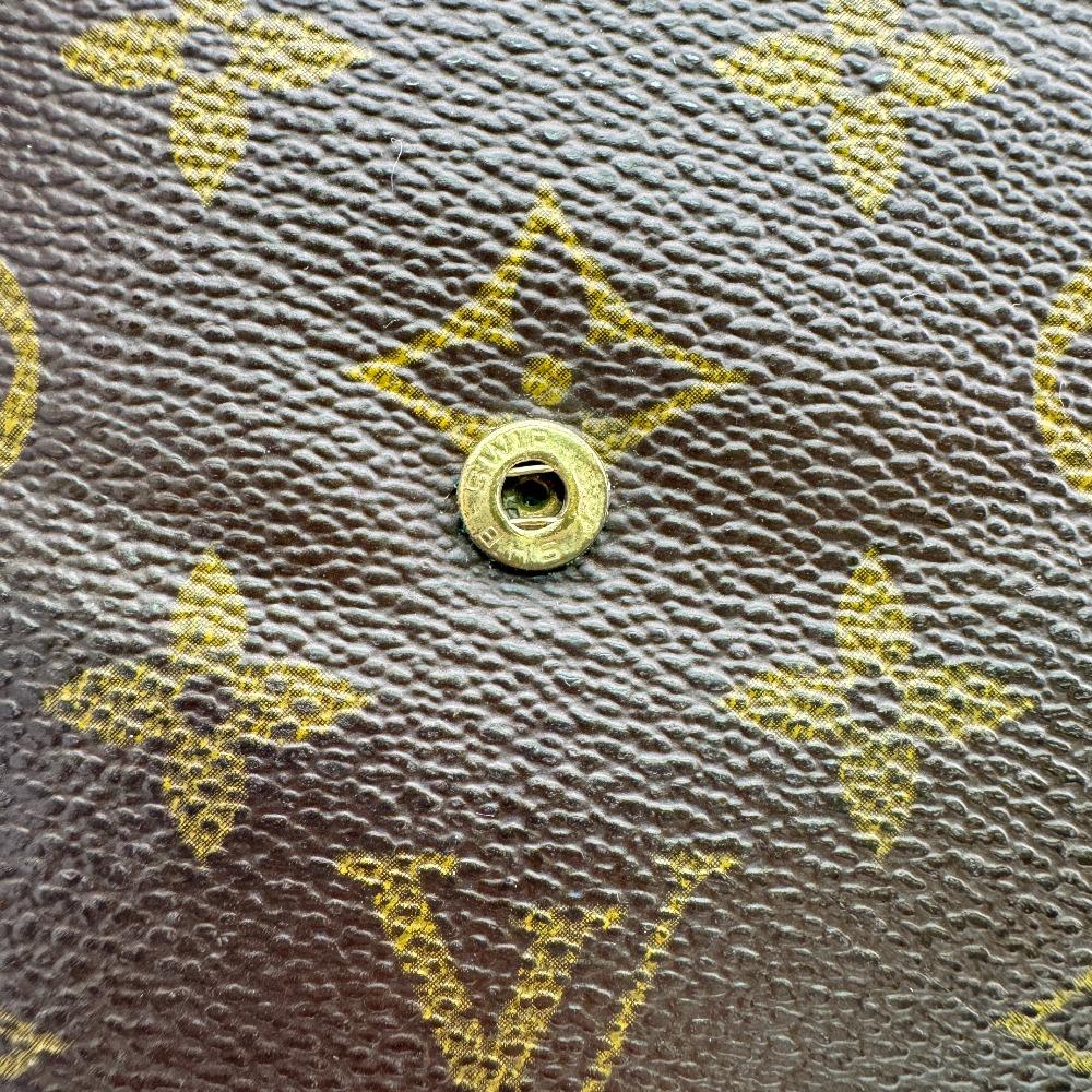 LOUIS VUITTON M61660 Vintage W Hook Wallet Compact Wallet Monogram Monogram Portonet Bie Cult Credit Tri-fold wallet Brown Monogram Used