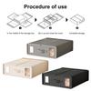 1/2Pcs Closet Organizer Box Bed Sheet Holder with Reinforced Handle Large Capacity Foldable Design Duvet Covers Blankets Storage Case