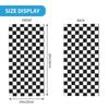 Geometric Checkered Plaid Pattern Bandana Neck Warmer Women Men Winter Hiking Camping Tube Scarf Gaiter Motorcycle Face Cover
