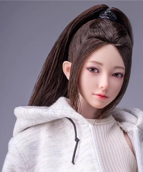 Toys Hobbies Scale Action Figure Compatible with TBLeague Body i8TOYS Junior Bishoujo Action Eye Asian Beauty Female Head and Clothes Not &