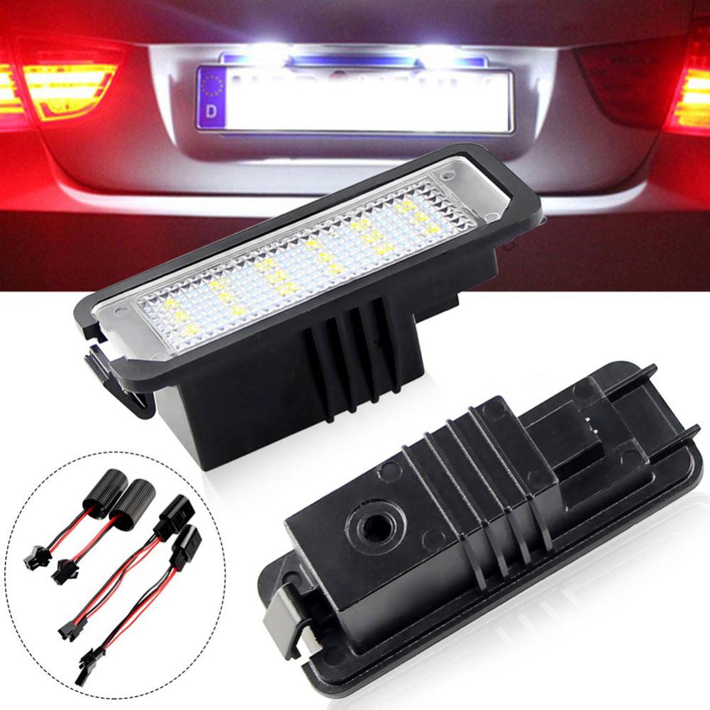 2x LED Number License Plate Lights For VW Lupo 1998-2005/Scirocco 2008 For Passat B6 3c Limousine 2005-2010 K3U7