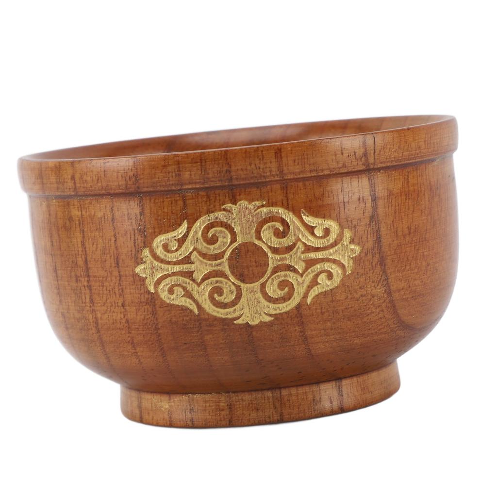 Bol lemn Jujuba acru   Anti-opărire   Bol de orez pentru mâncare ceai cu lapte supă