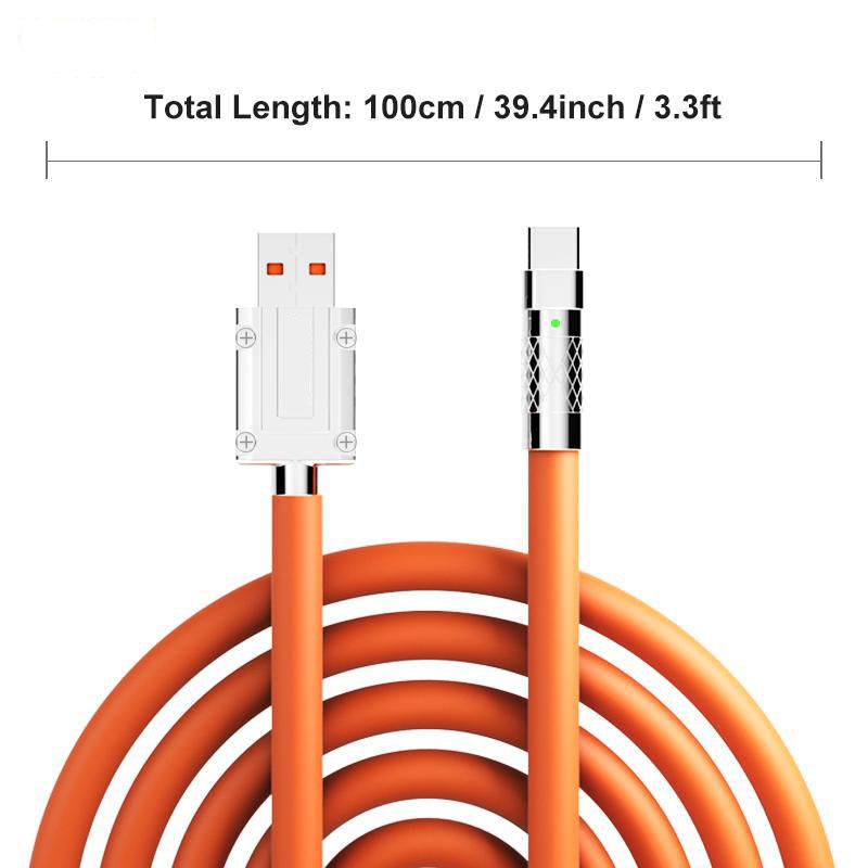 120W Fast Charging Cable UsB To Type-cinterface for Xiaomi Samsung Huawei Andriod Type C Data Charging Cable Cordhttps