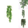Wall Hanging Green Common Bowringia Plant With Three Color Faux Vine For Home Decor And Living Room