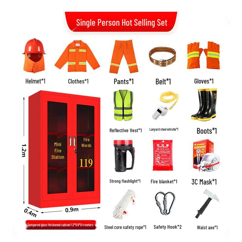 De aite Mini Fire Station Emergency Supply Cabinet 1.2m x 0.9m