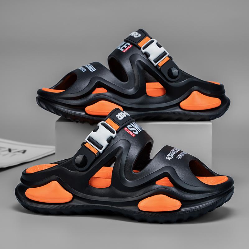 Men s Summer Sandals for Senior Students: Versatile, Soft Bottom, Outdoor & Driving Wear, Dual-Use Sandals & Slippers. 40-41