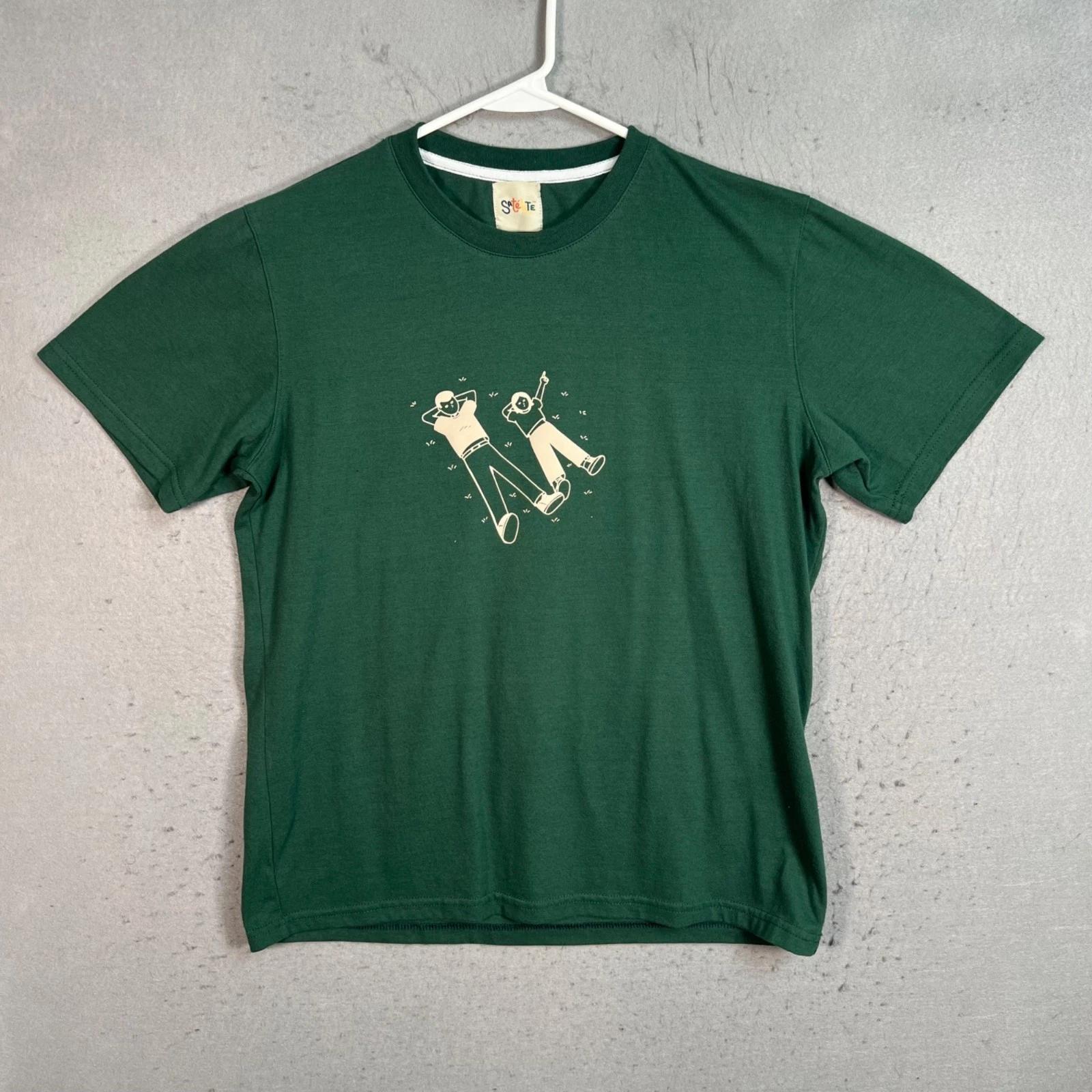 Satélite Make A Wish Graphic T-Shirt Mens Size G (Large) Green 3XL