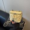 Fashion Xiaoxiangfeng Rhombus Chain Bag Women's 2025 New Box Small Square Bag Premium Versatile Messenger Bag