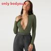 European Style Knit Bodysuit With Zipper Short Pants For Streetwear Fashion Women