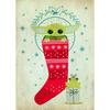 Disney Star Wars Christmas Cute Grogu Prints Poster Canvas Painting Modern Wall Art Pictures Living Room Bedroom Home Decoration