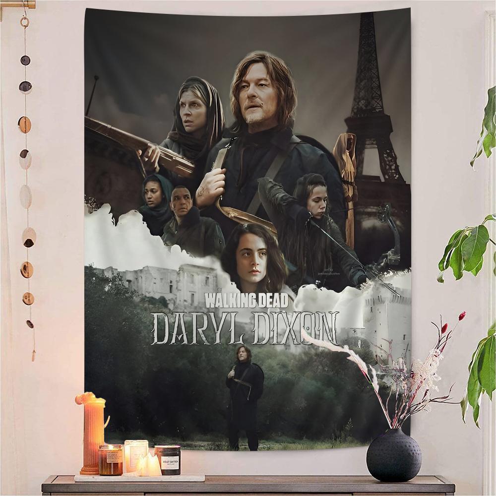 The Walking Dead Daryl Dixon DIY Wall Tapestry Art Science Fiction Room Home Decor Wall Art Decor