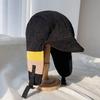 The Cap Corduroy Trooper Hat C1 Black