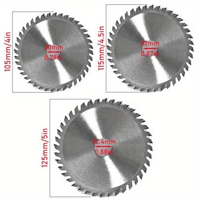 40-Tooth Carbide-Tipped Two-Way Circular Saw Blade High Precision Wood Cutting Woodworking Wheel Available In 105mm/115mm/125mm