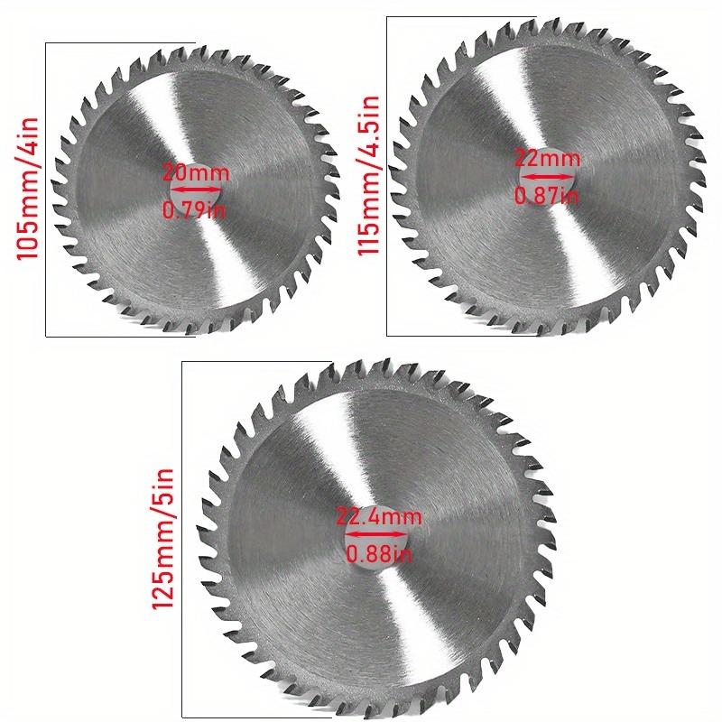 40-Tooth Carbide-Tipped Two-Way Circular Saw Blade High Precision Wood Cutting Woodworking Wheel Available in 105mm/115mm/125mm