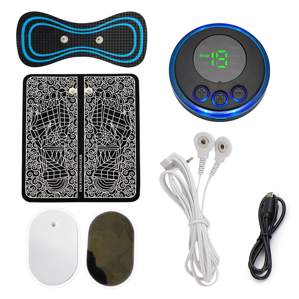 EMS Rückenstrecker Elektrischer Impuls-Massagepatch TENS Zervikaler Massagegerät Elektroden-Gelpads Muskelstimulator Nackenschmerzlinderung