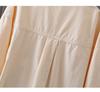 Women's Casual Korean Style Cotton Shirt Jacket - Loose, Slimming, Artistic, Lapel Design for Spring