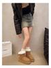 2025 Winter Thick-Soled Fleece-Lined Slip-On Snow Boots with Bow Detail - Warm Plus Size