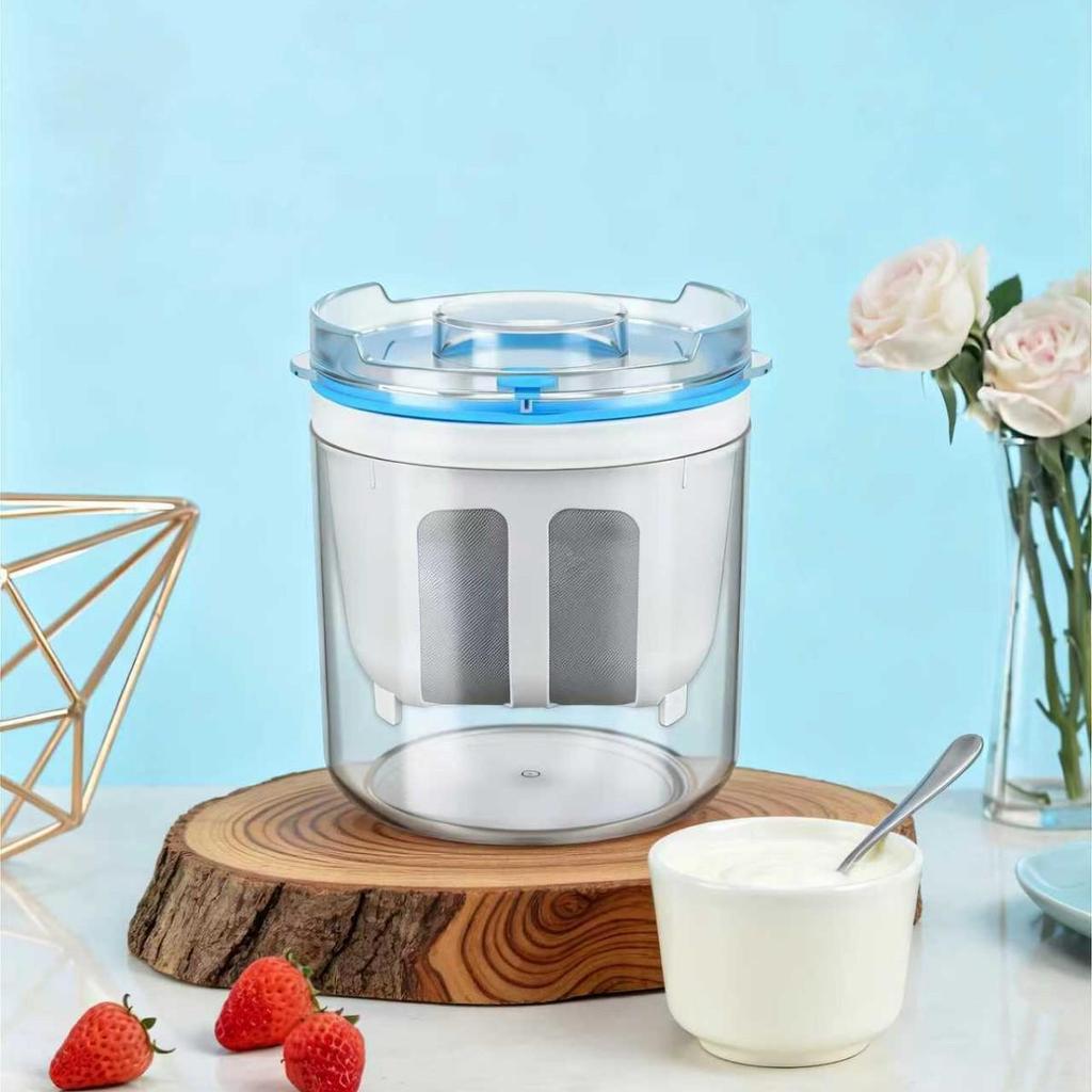 Handcrafted Cold Brew Yogurt Bowl with Greek Yogurt Filter & Whey Separator