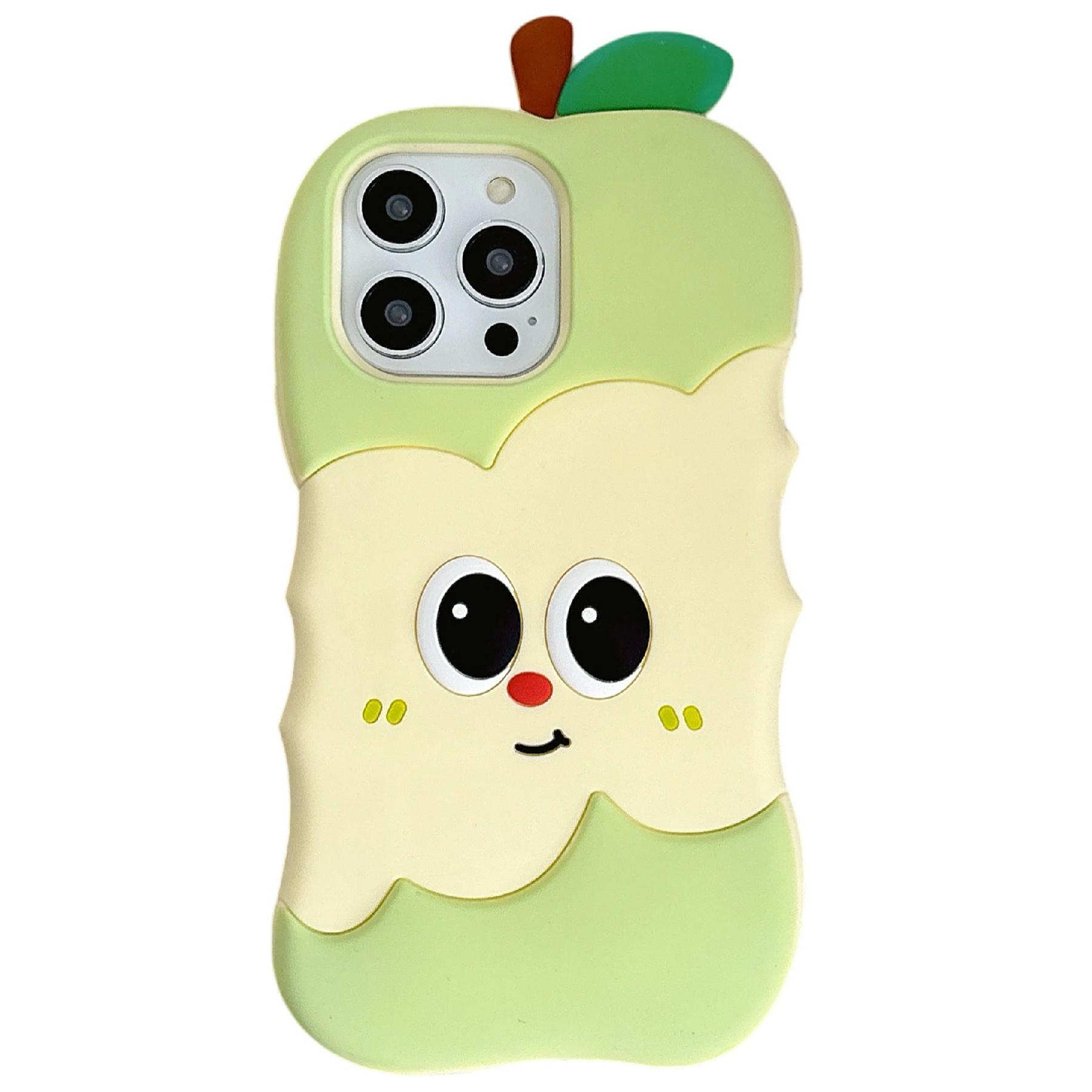 

For iPhone 16 Pro Max Silicone Case Unique Apple Style Shockproof Phone Back Cover Cyan