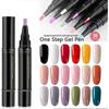 6 pz penna smalto per unghie, 36 colori penna gel smalto per unghie 5ml, penna smalto gel 3 in 1, smalto per unghie soak-off UV LED, strumenti per unghie per donne