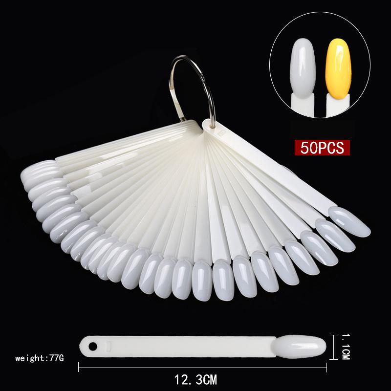 

Фигурная цветовая карта для нейл-арта, многостилевая палитра для демонстрации лака для ногтей, образец, карточка для практики нейл-арта as the picture