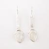 Rainbow Moonstone Gemstone 925 Sterling Silver Jewelry Handmade Earrings 2.3" EE-166-27