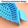Durable Silicone Draining Tool Pot Edge Strainer, Clip-on Kitchen Colander for Pasta Vegetables, Strainer Non Slip Drainer with Drip Guard,