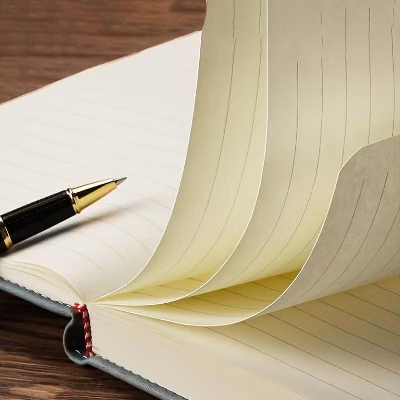 A5 Retro Notebook Soft Leather Cover 200 Pages Agenda for Students Business Office School Stationery Supplies