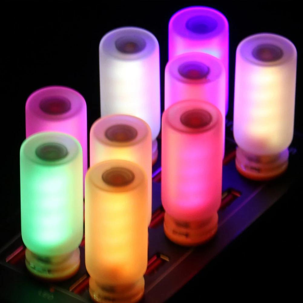 Luz Regulável de Toque em Vidro Fosco USB Lâmpada LED de Filamento Edison Retrô Luz de Acampamento Iluminação Incandescente Plug-and-Play