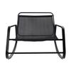 Miami GARDEN CHAIR, Gray, On Metal Runners with a Cushion