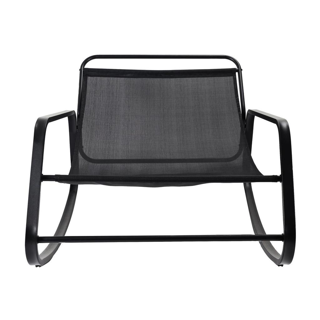 Miami GARDEN CHAIR, Gray, On Metal Runners with a Cushion