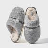 Autumn and winter new simple plush cotton slippers indoor home warm non-slip thick bottom soft and comfortable cotton drag couple