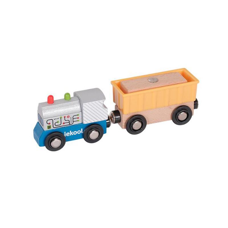 Holzspielzeug-Züge für Kleinkinder, Trägheits-Schiebezüge, Holz-Kinderspielzeug, Seilzugräder, Kompatibel mit Holz-Zugstrecken