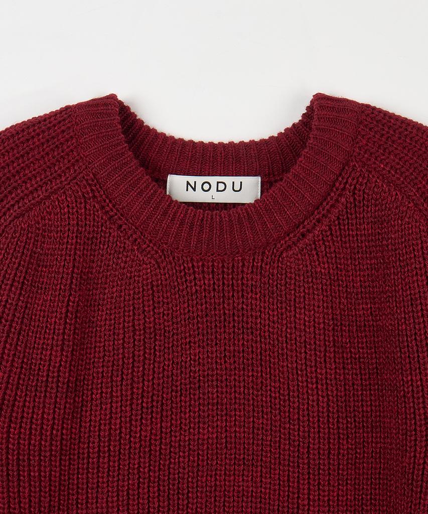 NODU Saddle Hazzi Essential Raglan Knit [Red]