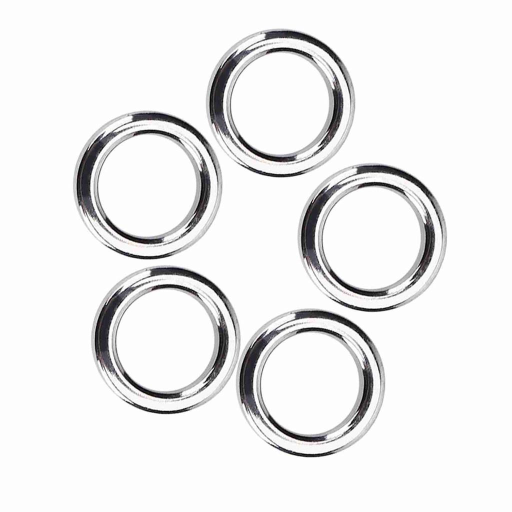 5 Sizes 50Pcs set Stainless Steel Fishing Split Rings Lure Bait Connector Accessory