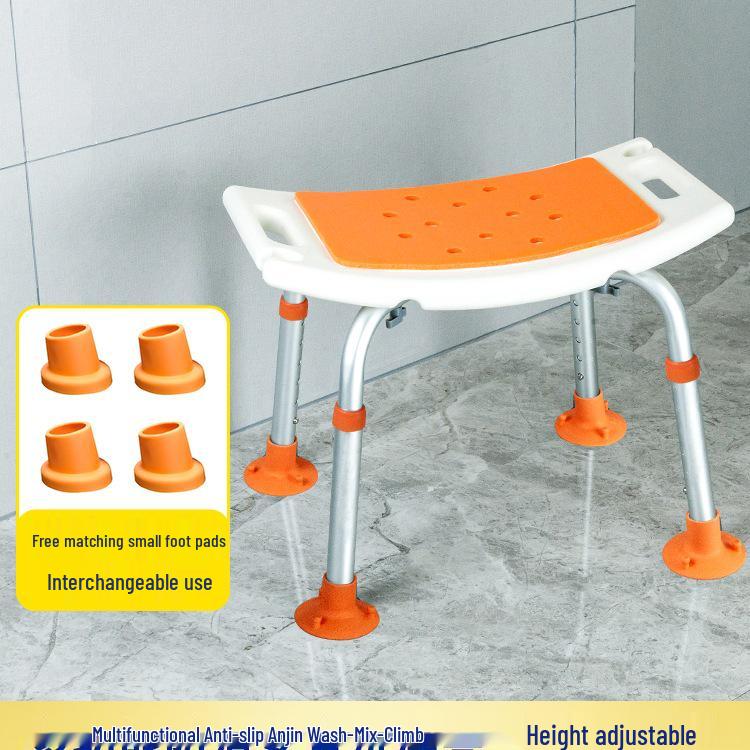 Rutschfester Aluminium-Bade-/Duschhocker für ältere Menschen & Schwangere