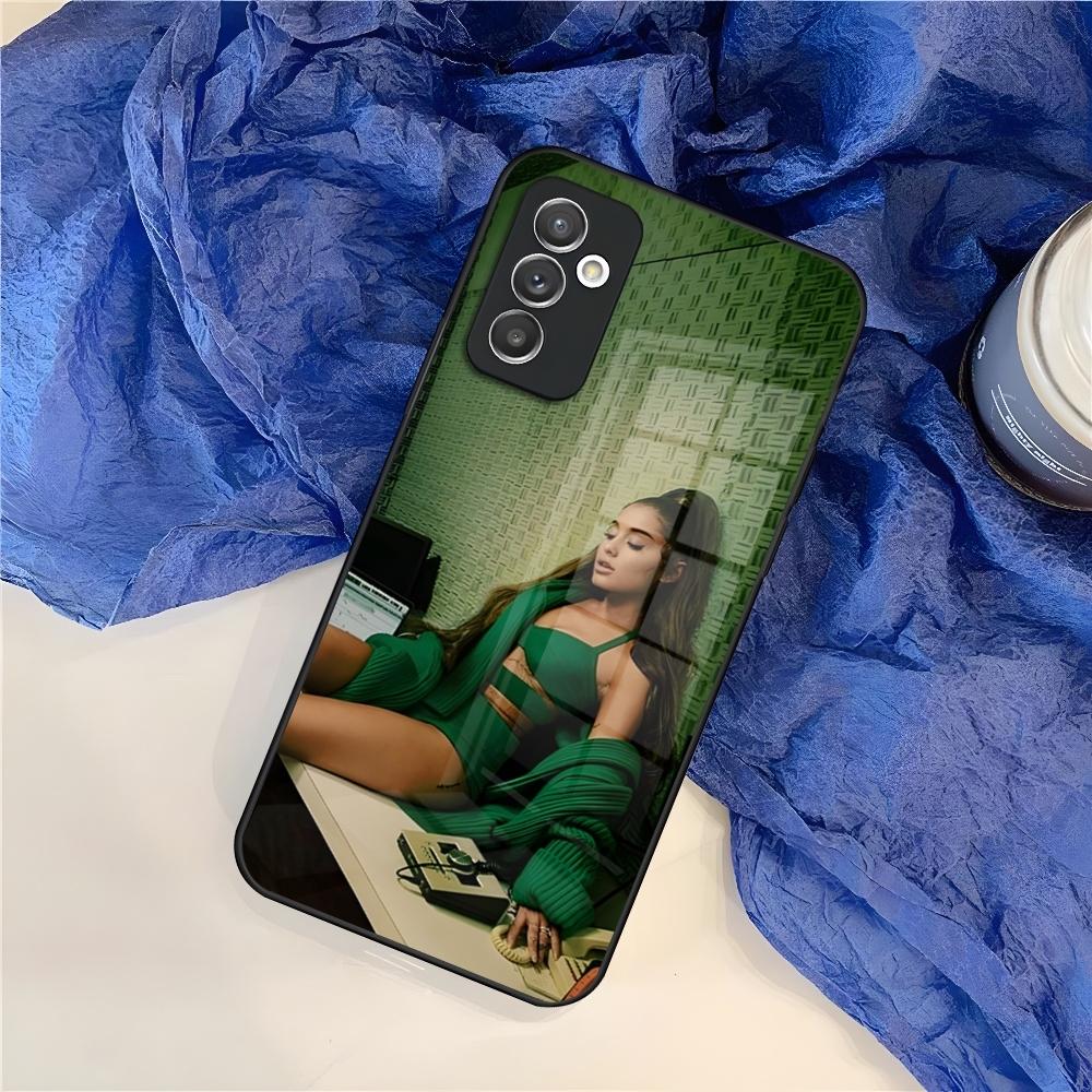 A-Ariana G-Grandes Handyhülle für Samsung Galaxy S25 S24 S30 S21 S23 S20 S22 Fe Note 20 Pro Ultra Plus Glas Hülle