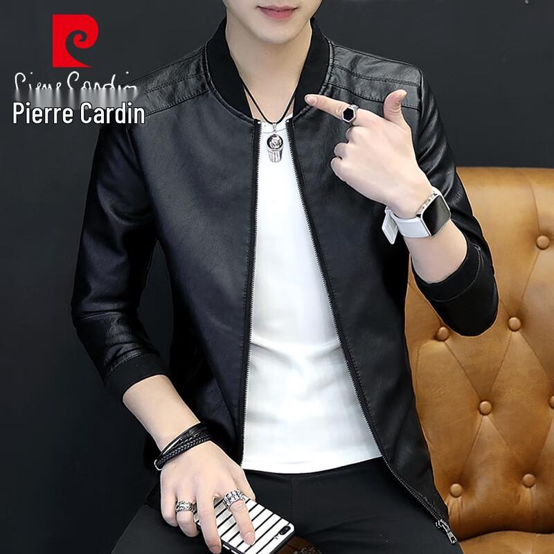 Pierre Cardin Men's Ribbed Stand-Collar Casual Jacket