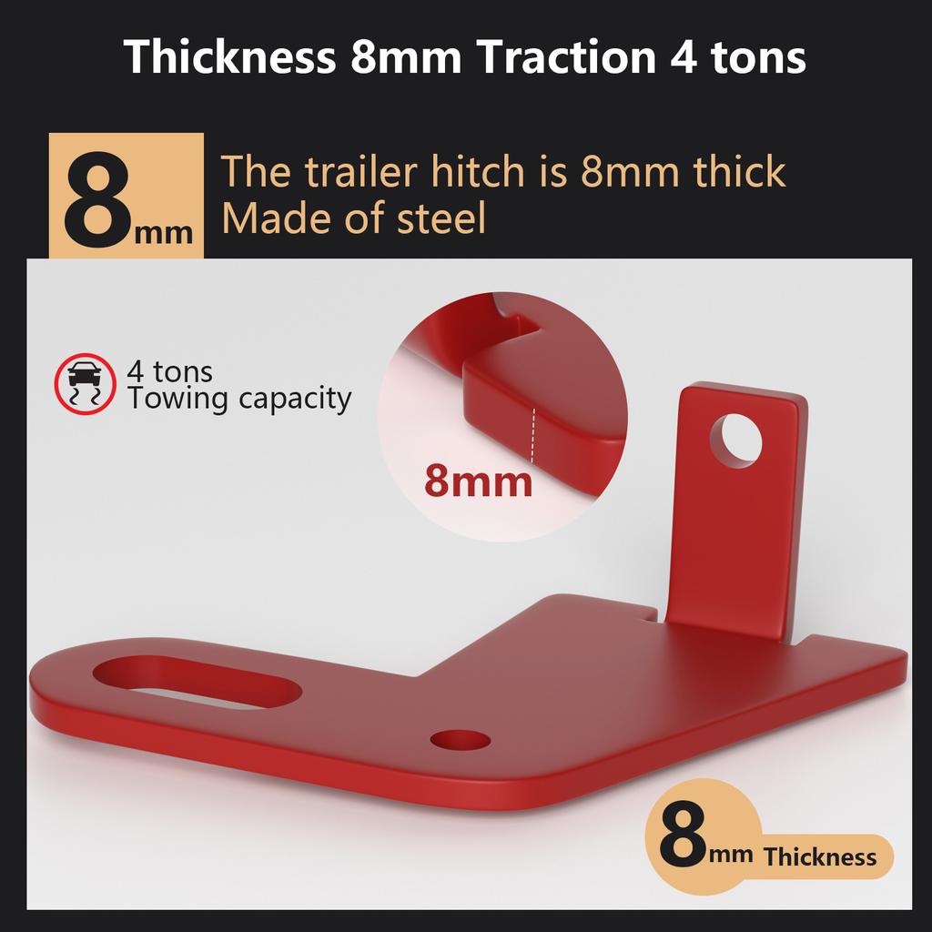 2PCS Rear Left & Right Trailer Hitch For Suzuki Jimny JB64W JB74 2019-2023