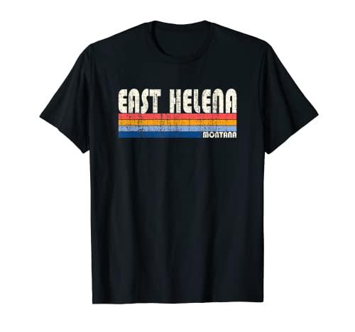 Vintage Retro 70s/80s Style East Helena, MT Hometown T-Shirt